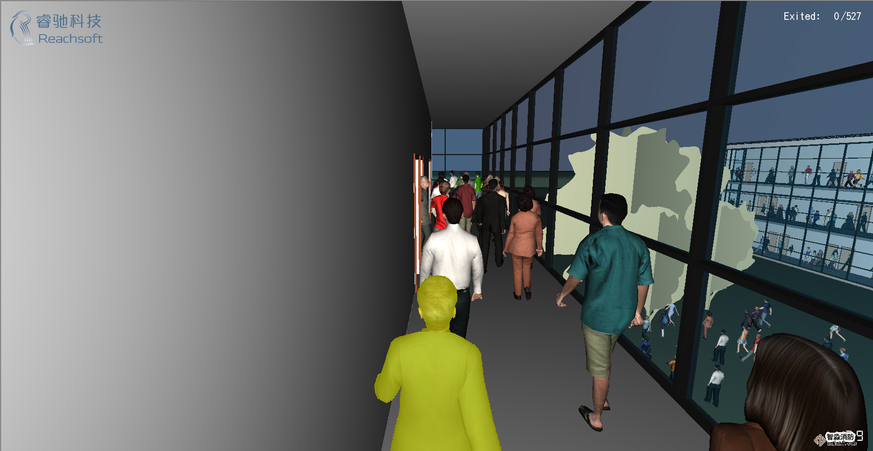 齊齊哈爾消防安全評估齊齊哈爾人員疏散能力模擬分析軟件Pathfinder10